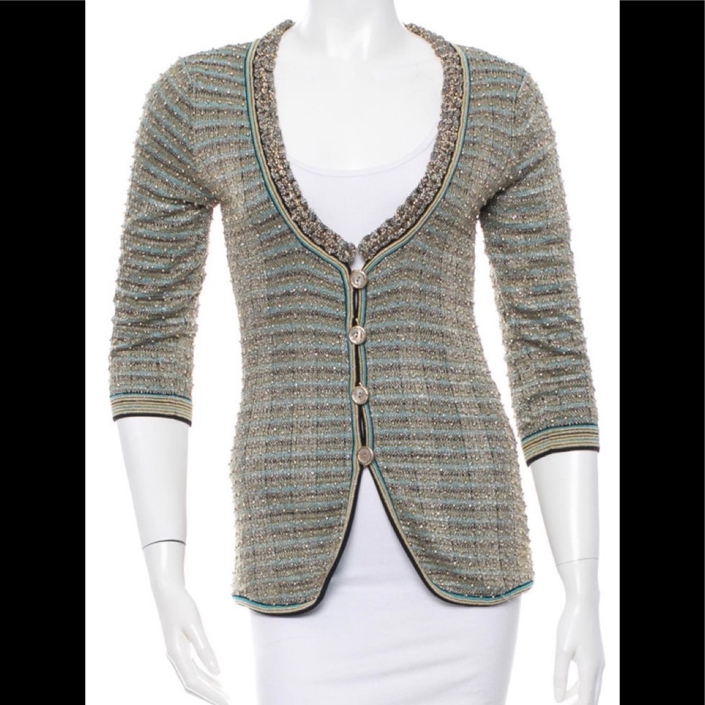 Zac Posen Embellished Cardigan